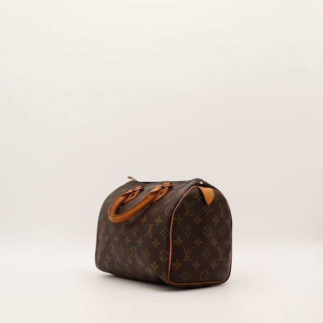 Louis Vuitton Speedy 25 driekwartaanzicht dos tweedehands — AMANA Vintage