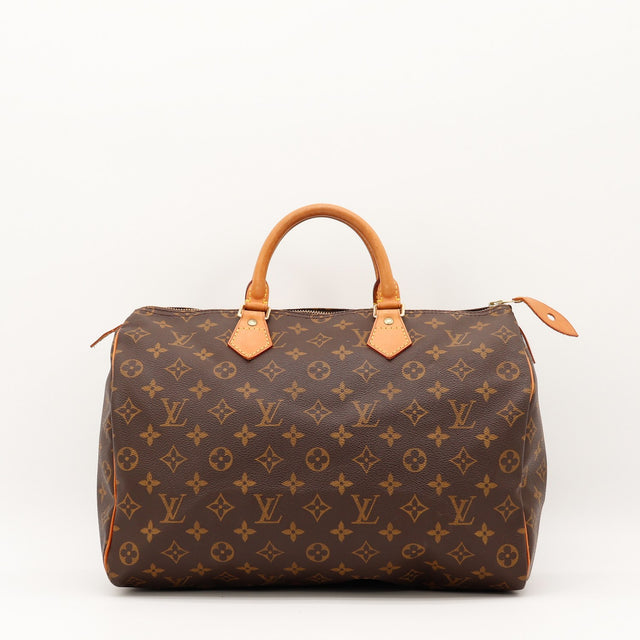 Vue de face Louis Vuitton Speedy 30 Toile Monogramme occasion authentique — AMANA Vintage