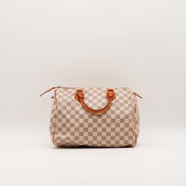 De Speedy 30 Louis Vuitton in Damier Azur