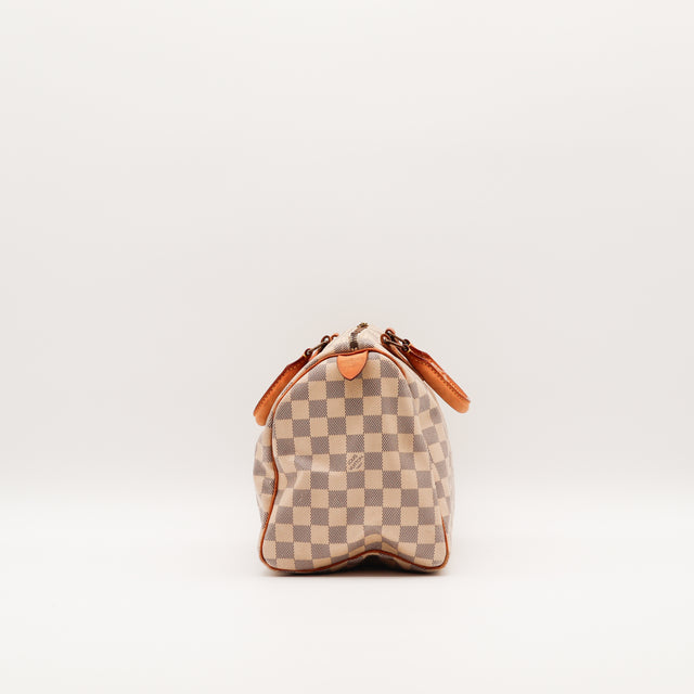 De Speedy 30 Louis Vuitton in Damier Azur
