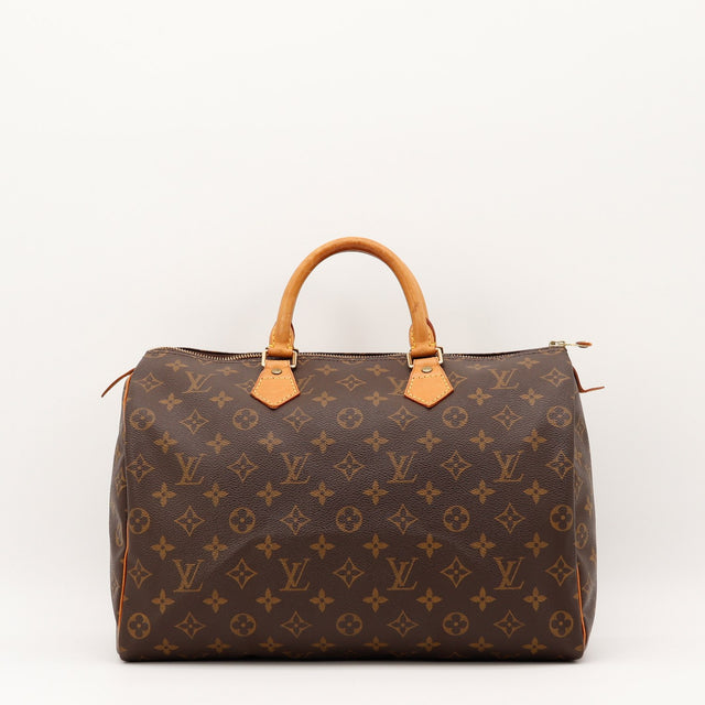 Vue de face Louis Vuitton Speedy 35 Toile Monogramme occasion authentique — AMANA Vintage