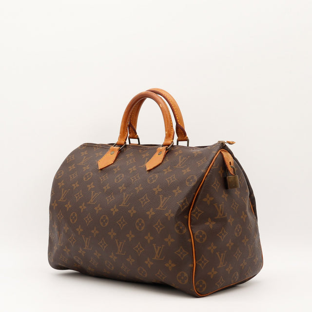 Vue de dos Louis Vuitton Speedy 35 Toile Monogramme occasion authentique — AMANA Vintage