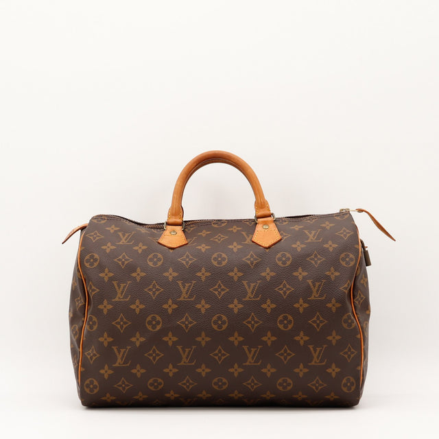 Vue de face Louis Vuitton Speedy 35 Toile Monogramme occasion authentique — AMANA Vintage