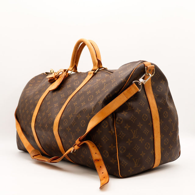 Louis Vuitton Keepall 55 toile Monogramme vue de dos occasion authentique — AMANA Vintage