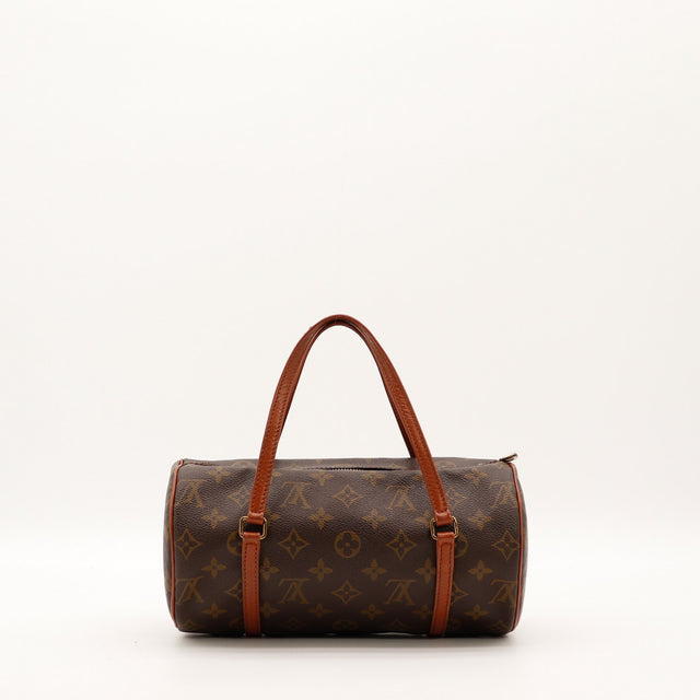 Vue de profil Louis Vuitton Papillon 26 Toile Monogramme occasion authentique — AMANA Vintage