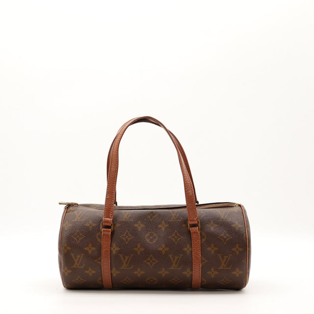 Vue de face Louis Vuitton Papillon 30 Toile Monogramme occasion authentique — AMANA Vintage