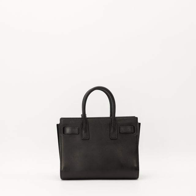 Sac Saint Laurent Sac de Jour Nano noir vue arriere occasion authentique — AMANA Vintage