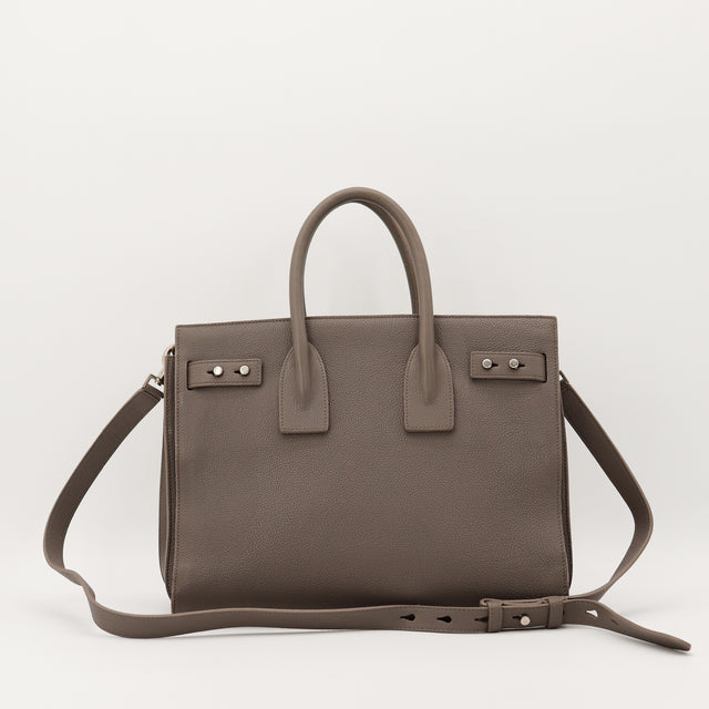 Sac Saint Laurent Sac de Jour Small taupe vue arriere occasion authentique — AMANA Vintage