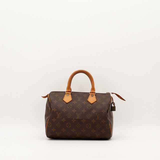 Sac Louis Vuitton Speedy 25 toile Monogramme vue de face occasion authentique — AMANA Vintage