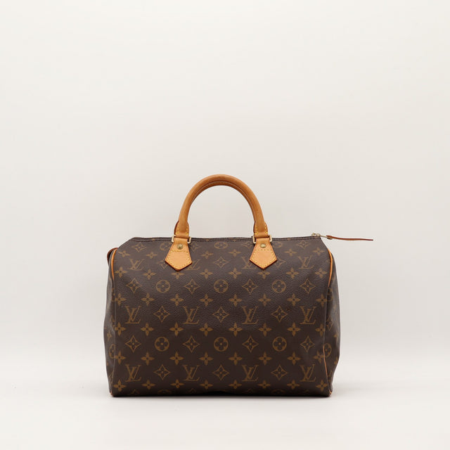 Sac Louis Vuitton Speedy 30 Toile Monogram vue de face occasion authentique — AMANA Vintage
