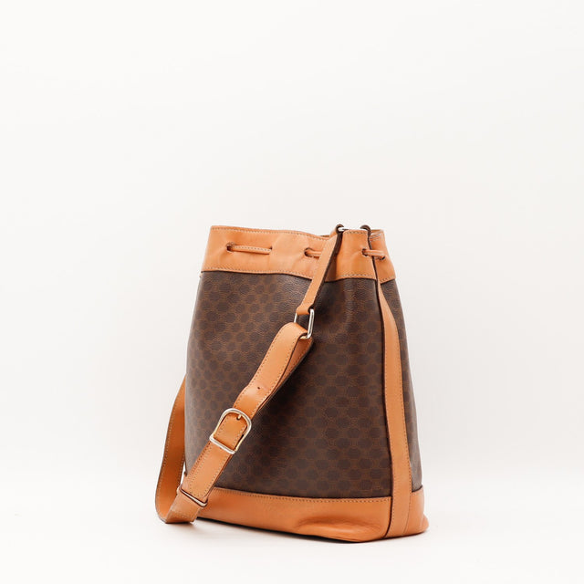 Intérieur du sac seau Céline Macadam occasion authentique — AMANA Vintage