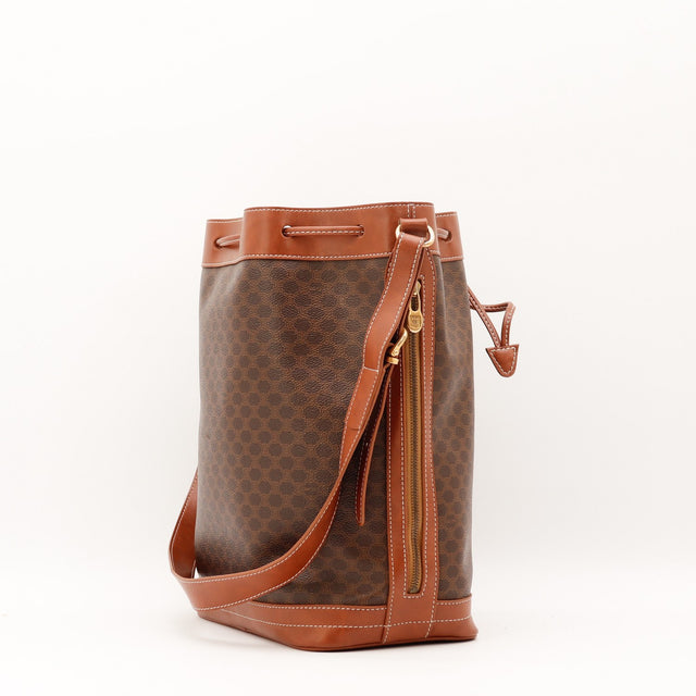 Intérieur du sac seau Céline Macadam occasion authentique — AMANA Vintage