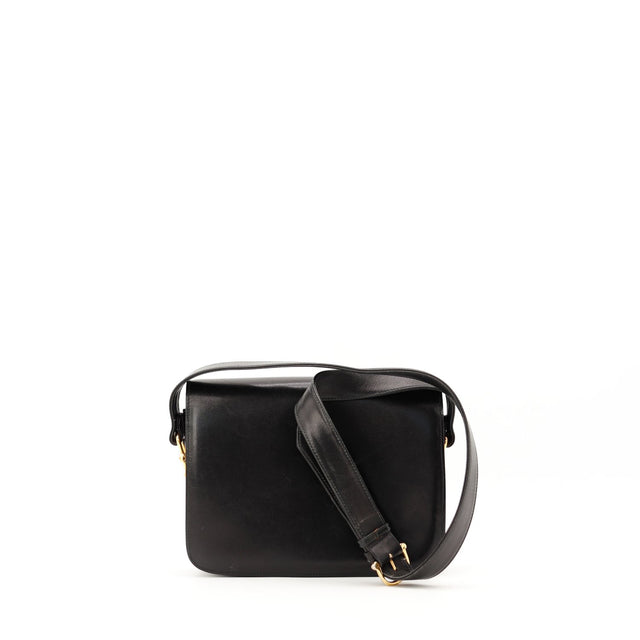 Vue arrière Celine Triomphe cuir noir — AMANA Vintage