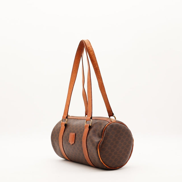 Céline Papillon Macadam vue de trois quarts gauche cuir cognac — AMANA Vintage