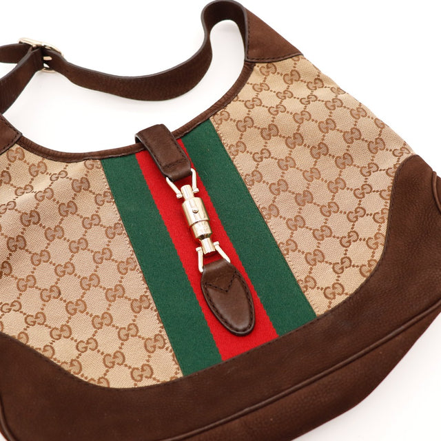 Détail fermoir signature Gucci New Jackie occasion authentique — AMANA Vintage