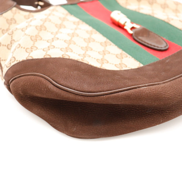 Détail coin cuir Gucci New Jackie occasion authentique — AMANA Vintage