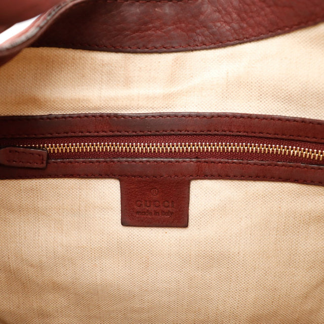 Intérieur en toile beige et estampille Gucci made in Italy occasion authentique — AMANA Vintage
