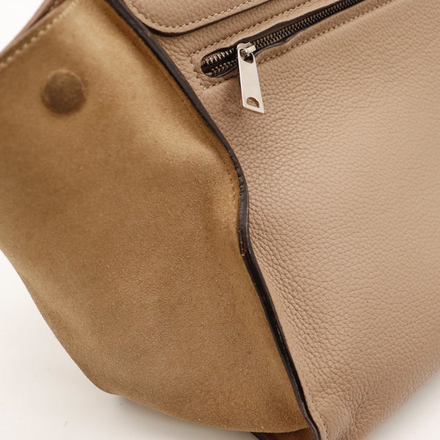 Sac Céline Trapèze Medium beige et camel vue d'ensemble occasion authentique — AMANA Vintage