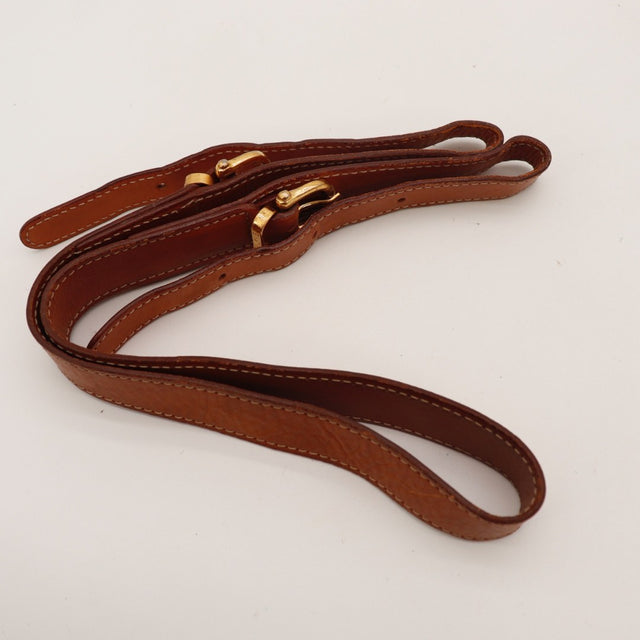 Détail du fond en cuir du sac seau Céline Macadam — AMANA Vintage