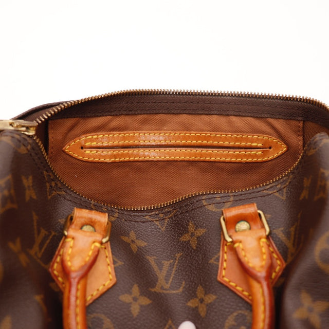 Vue du fond Louis Vuitton Speedy 25 Toile Monogramme occasion authentique — AMANA Vintage