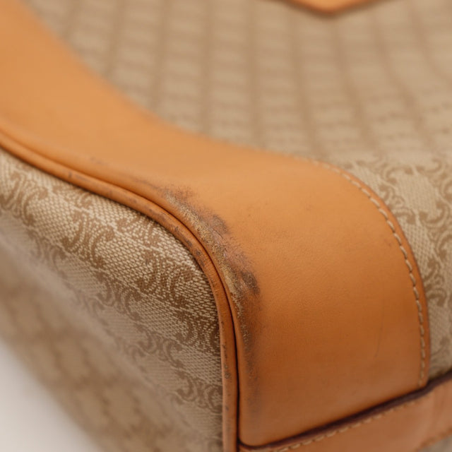 Vue du fond Céline Seau Macadam toile Macadam beige occasion authentique — AMANA Vintage