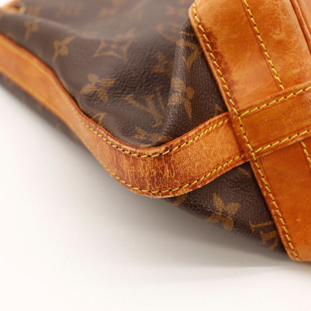 Vue du fond Louis Vuitton Noé Toile Monogramme occasion authentique — AMANA Vintage