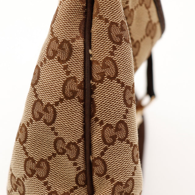 Détail côté toile GG Canvas Gucci New Jackie occasion authentique — AMANA Vintage