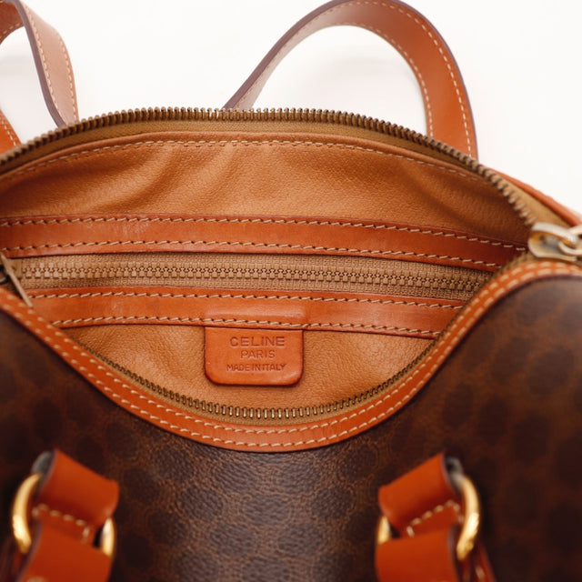 Vue du dessus Céline Papillon toile Macadam marron occasion authentique — AMANA Vintage