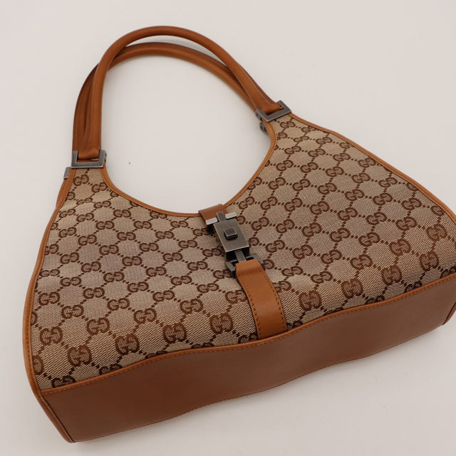 Sac Gucci Jackie vue de dessus toile monogrammée occasion authentique — AMANA Vintage