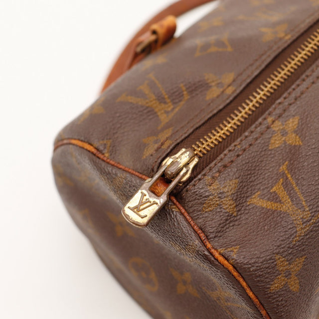 Détail tirette zip et argenterie Louis Vuitton Papillon 30 — AMANA Vintage