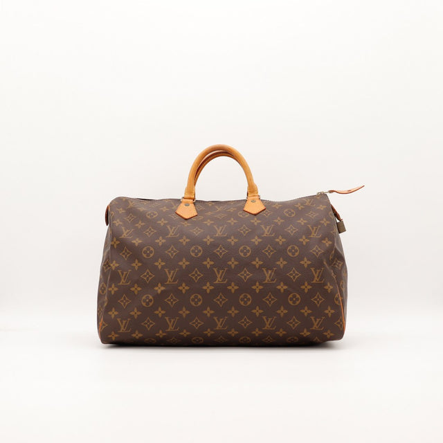 Sac Louis Vuitton Speedy 35 toile Monogram vue de face occasion authentique — AMANA Vintage