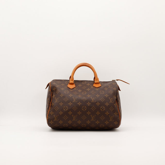 Sac Louis Vuitton Speedy 30 toile Monogram vue de face occasion authentique — AMANA Vintage