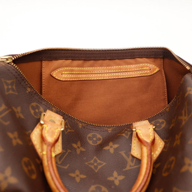 datumcode Binnenkant Louis Vuitton Speedy 30 lipje leer — AMANA Vintage