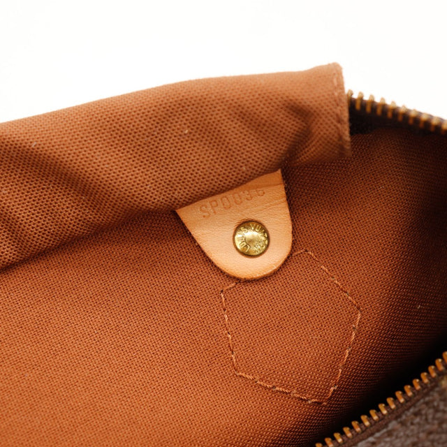 Detail datumcode SP0036 Louis Vuitton Speedy 30 lipje Binnenkante — AMANA Vintage
