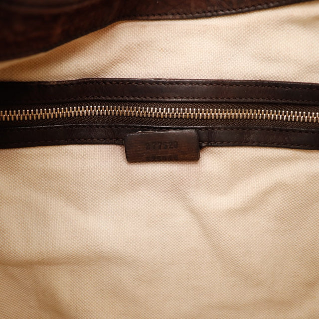 Étiquette intérieure et numéro de série du sac Gucci New Jackie — AMANA Vintage