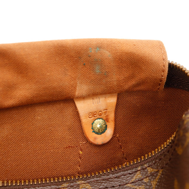 Detail Binnenkant voering vlekken blauw-vert Louis Vuitton Speedy 25 — AMANA Vintage