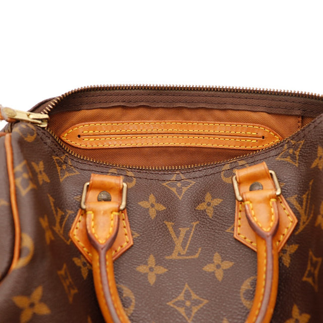 Binnenkant voering Louis Vuitton Speedy 30 met ritsvak — AMANA Vintage
