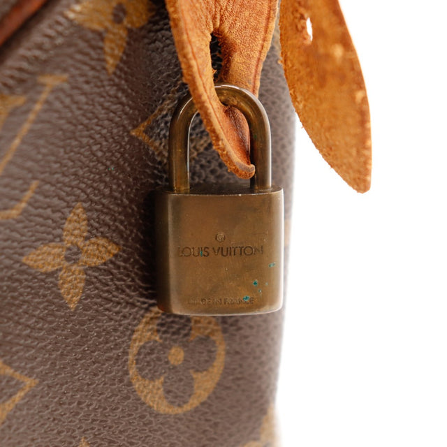 Detail hangslot Louis Vuitton Speedy 25 vert-de-gris surface — AMANA Vintage