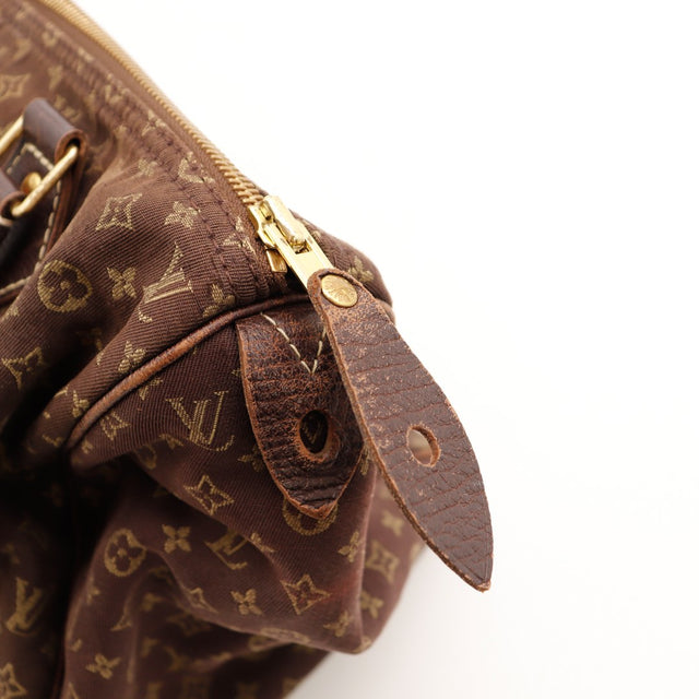 detail hangslotlipje versletene Louis Vuitton Speedy 30 Mini Lin — AMANA Vintage