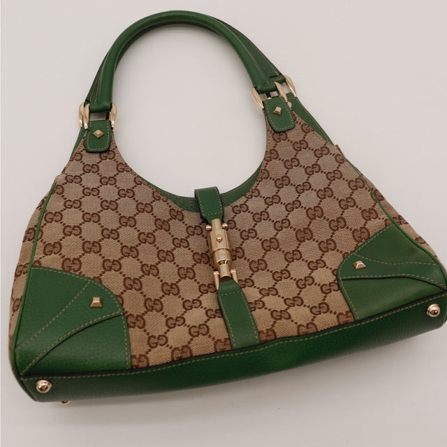 Intérieur doublure textile Gucci Jackie occasion authentique — AMANA Vintage