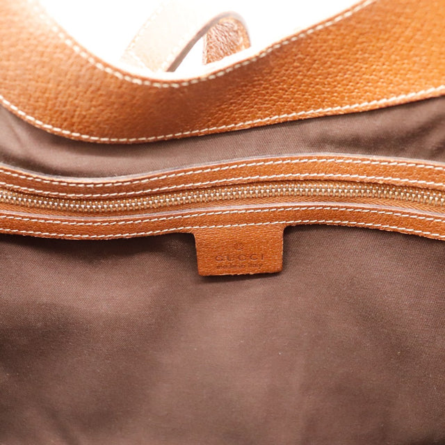 Interieur Gucci New Jackie doublure textile marron poche zippee — AMANA Vintage
