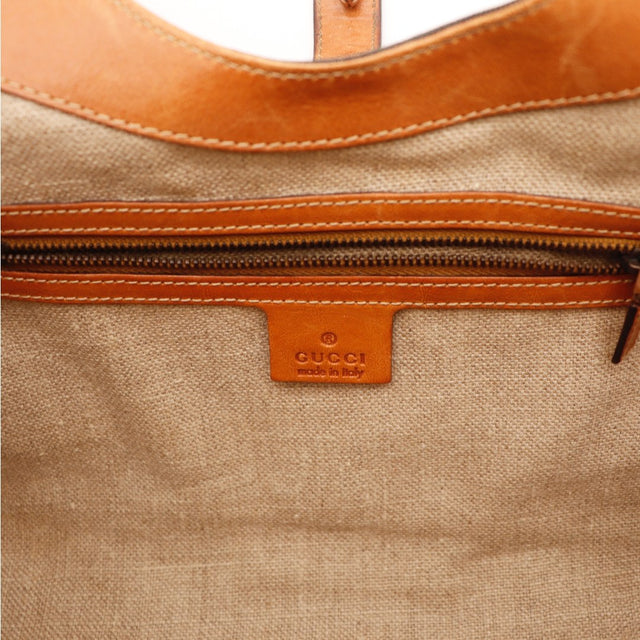 Vue de dos Gucci Jackie toile denim occasion authentique — AMANA Vintage