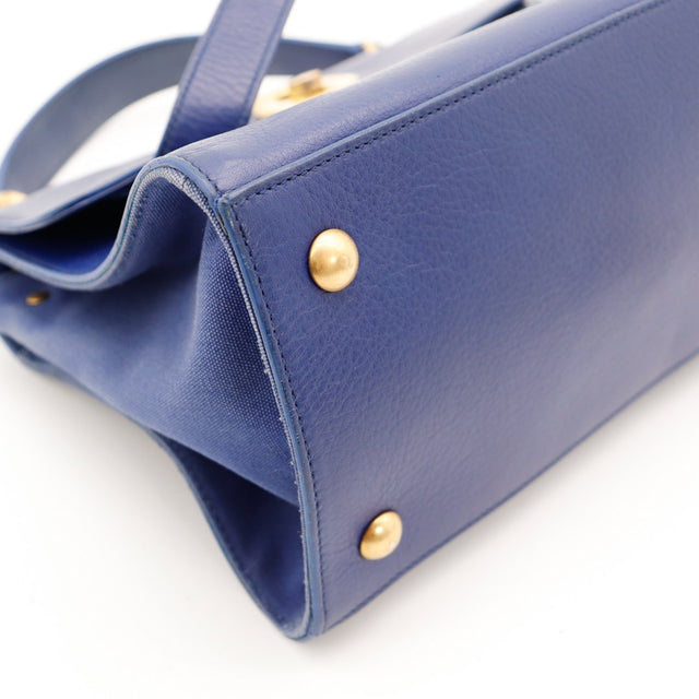 view base and corners Saint Laurent Muse Two blue navy — AMANA Vintage