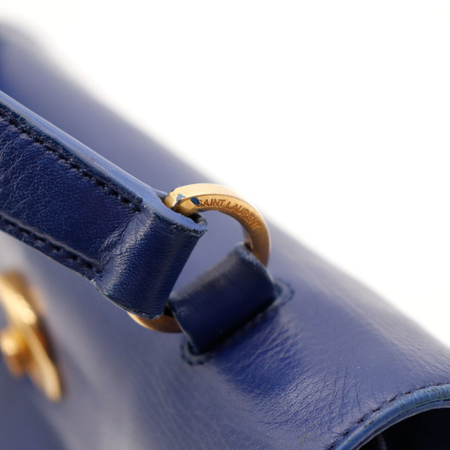 detail ring handle Saint Laurent Muse Two blue navy — AMANA Vintage