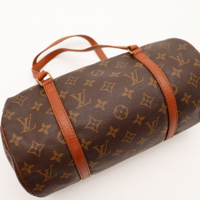 Détail tirette zip et curseur doré Louis Vuitton Papillon 30 — AMANA Vintage