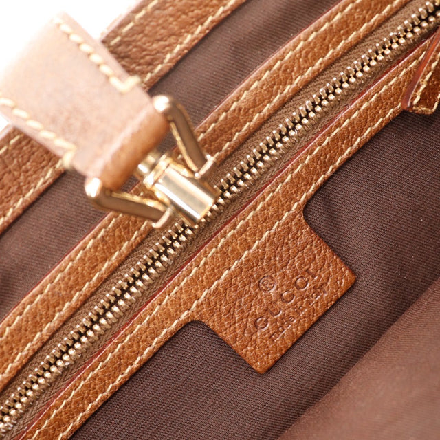 Gucci New Jackie dos anse cuir grainé inscription Gucci dorée — AMANA Vintage