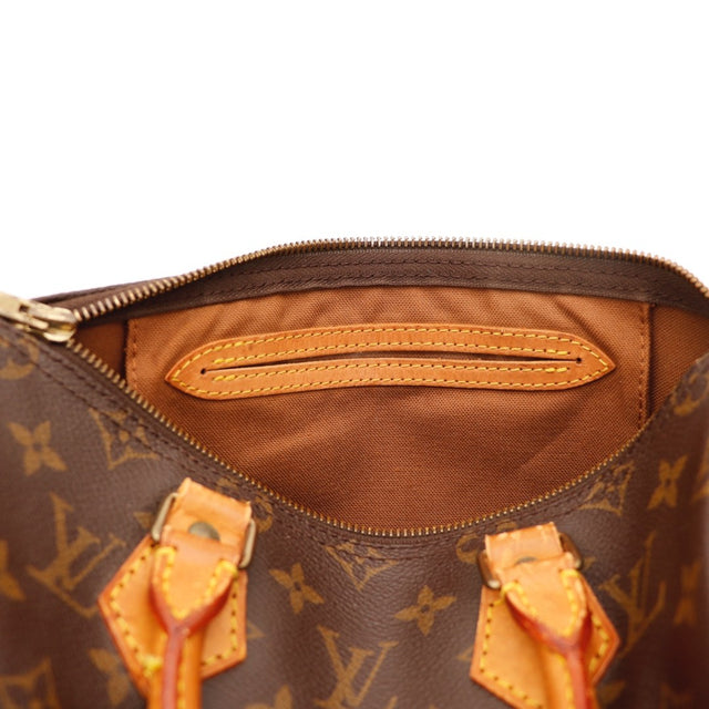 Détail de la tirette Louis Vuitton Speedy 25 Toile Monogramme occasion authentique — AMANA Vintage