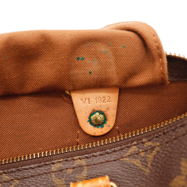 Détail des anses Louis Vuitton Speedy 25 Toile Monogramme occasion authentique — AMANA Vintage