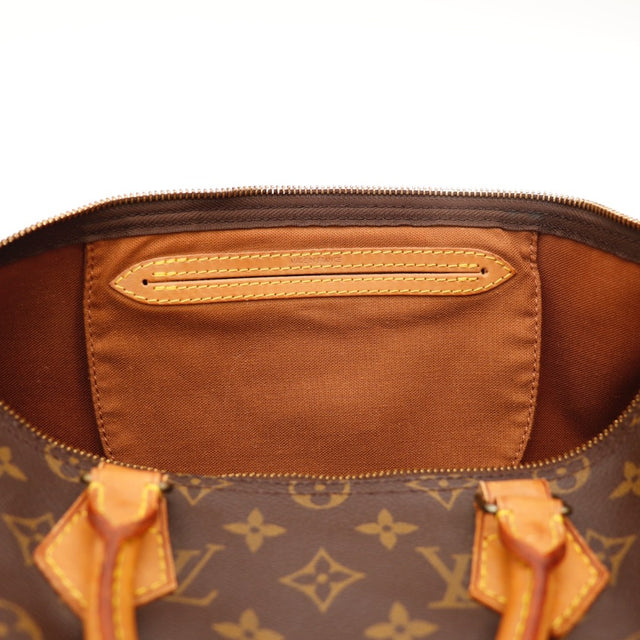 Détail de la tirette Louis Vuitton Speedy 30 Toile Monogramme occasion authentique — AMANA Vintage