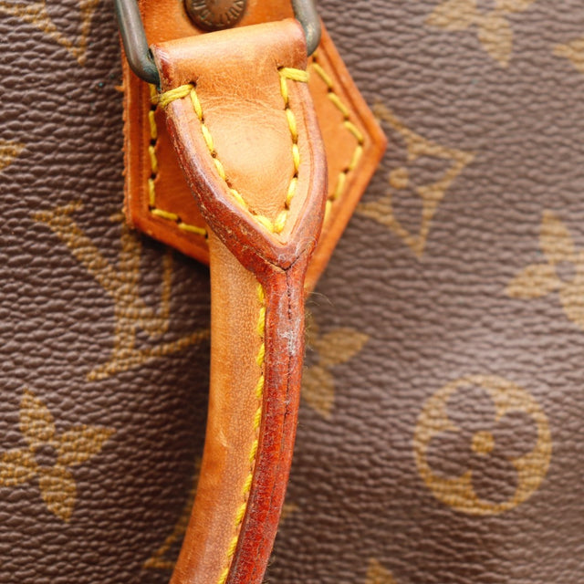 Détail du cadenas Louis Vuitton Speedy 30 Toile Monogramme occasion authentique — AMANA Vintage